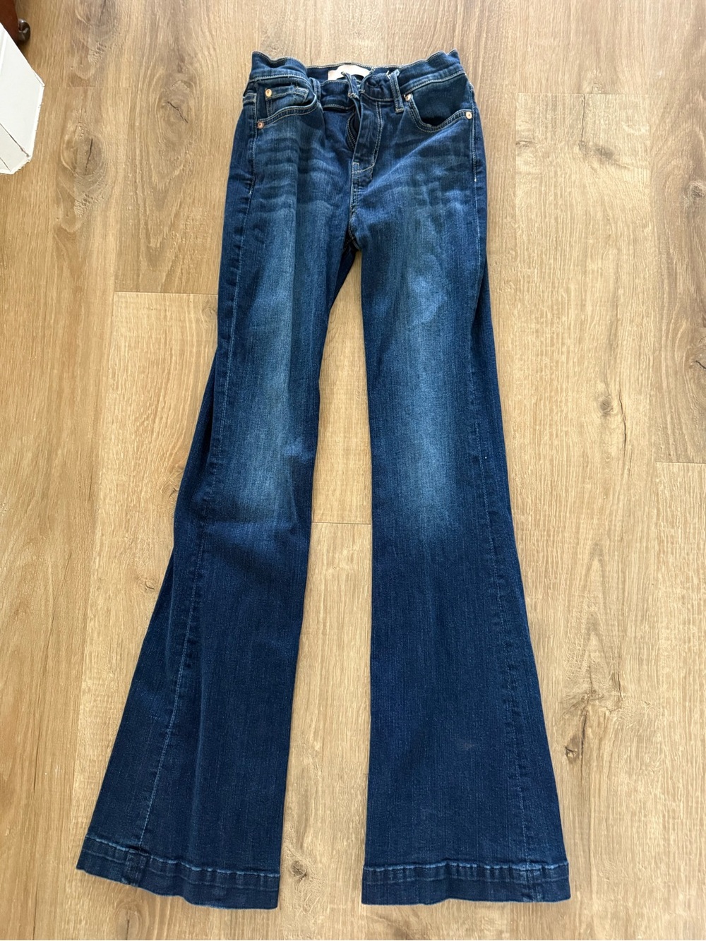 7 For All Mankind Dojo Dark Blue Flare Jeans
